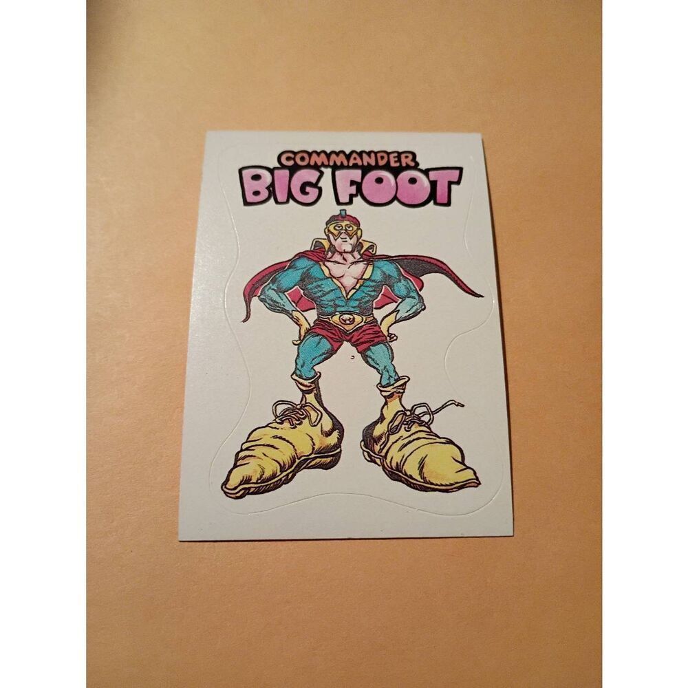 1983 General Mills Zero Heroes Trading Card Sticker Card Vintage #19